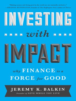 cover image of Investing with Impact